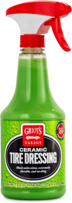 Griot's Garage Ceramic Tire Dressing Coating for Car Detailing, Safe for Rubber, Vinyl, and Plastic Trim on Cars, Trucks, SUVs, Motorcycles, and RVs, 10842, 22oz