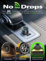 Wireless CarPlay Adapter for iPhone, 1-Click Switch for 2 Phones, Plug & Play, No Delay, Converts Wired to Wireless Car Play Dongle, Fast Stable for Cars 2016+ with Apple CarPlay & Android Auto Grey - Image 6