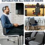 baibu Lumbar Support Pillow for Office Chair, Memory Foam Back Support Cushions Ergonomic Orthopedic Lumbar Pillow for Home, Office, Car, Dark Grey - Image 7