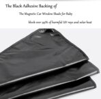 Magnetic Car Window Shade for Baby,Blackout Car Window Curtain,Car Shades for Side Windows,Sun Shade for Car Window baby,Cartoon Pattern Car Window Covers,UV Protection &Heat Blocking (Amusement park) - Image 6