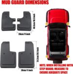 Mabett Mud Flaps for Ford Bronco Accessories 2026,2021-2025 2/4-Door No Punching Required Front and Rear 4PCS - Image 7