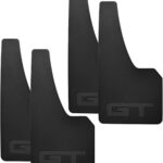 4 Pcs Universal Black Soft Rubber Mud Flaps - Prevent Mud Splashes, Enhance Appearance, Easy Install, Waterproof & Scratch Resistant - Ideal for Sedan SUV and Urban/Suburban Cars -GT