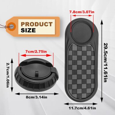 Universal Multifunction Anti-Slip Car Dashboard Mat, Rotatable Car Phone Holder Dashboard Pad with Temporary Parking Number Non-Sticky Mat for Phones Sunglasses Keys Gadgets - Image 3