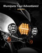 DOT Approved 1000% Bright 120W 7'' Motorcycles LED Headlight with Amber Lens DRL Compatible with Road King Road Glide Street Glide Electra Glide Ultra Limited Heritage Softail Fat Boy Yamaha - Image 3