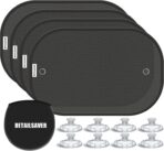 [2026 Upgraded] Car Shades for Side Windows 19"x12"(4 Pack),Sun Shade for Window with 8 Suction Cups,Car Window Shades Can Blocks 99.98% UVR,Window Shade for Baby