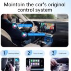 Wireless CarPlay Adapter for Apple iPhone 2026 Upgrade, Converts Factory Wired to Wireless, No Delay, Stable Connection, Mini Apple Carplay Wireless Adapter for iOS 10+ and Car from 2018+,USB/Type C - Image 7