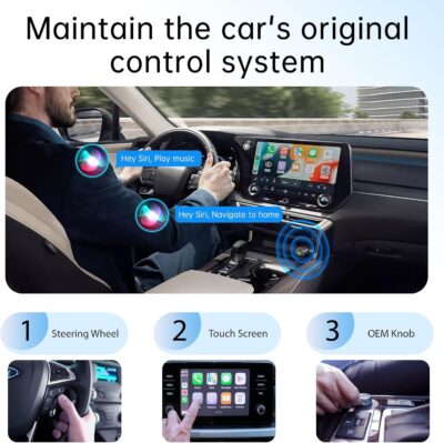 Wireless CarPlay Adapter for Apple iPhone 2026 Upgrade, Converts Factory Wired to Wireless, No Delay, Stable Connection, Mini Apple Carplay Wireless Adapter for iOS 10+ and Car from 2018+,USB/Type C - Image 7