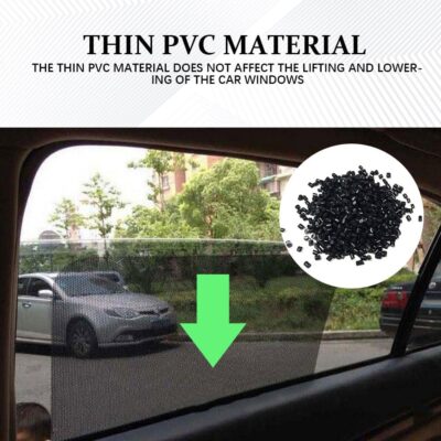 4PCS Car Side Window Sunshade, Car Window Shades, Block UV Rays Privacy Protector Auto Static Cling Film Sticker, Auto Accessories Washable Reusable Sun Shield Sticker for Most Vehicles - Image 4