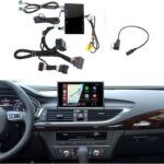 Wireless CarPlay Android Auto Mirroring Upgrade Retrofit Kit, USB Stick Playback, Compatible with Audi A6 A7 C7 2012-2015 with MMI 3G+ Version