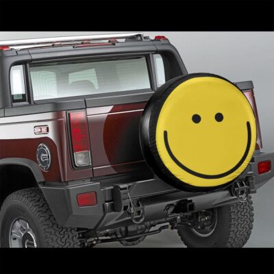 Smiley Face Tire Cover Weatherproof Dustproof Wheel Spare Tire Cover Wheel Protectors Universal Fit for Rv Trailer SUV Truck Camper 15 Inch - Image 5