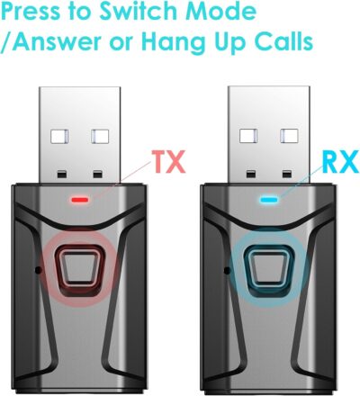 Tsnam USB Bluetooth Adapter for Car, Bluetooth Transmitter Receiver Plug & Play, 3.5mm AUX Wireless Audio Adapter for TV, Headphone, PC, Stereo - Image 8