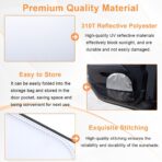 Windshield Sun Shade for Jeep Wrangler JK 2007-2018, Foldable Heat Shield with UV Protection, Custom Fit for 2/4 Door Models, Car Window Visor Accessories - Image 6