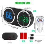 GPS Digital Speedometer for Car MPH, Universal HUD Speed Meter with LED Large Font, Plug Play for Car Truck Motor SUV Golf Cart All Vehicles (Colorful MPH KM/H Speedometer) - Image 7