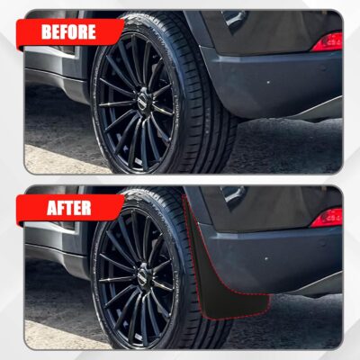 4Pcs Car Mud Flaps Fit for Jeep Compass 2017 2018 2019 2020 2021 2022 2023 2024 2025 Front Rear Splash Guards Fender Waterproof Splashproof Mudguards Body Fittings Sport Utility Auto Accessories. - Image 4