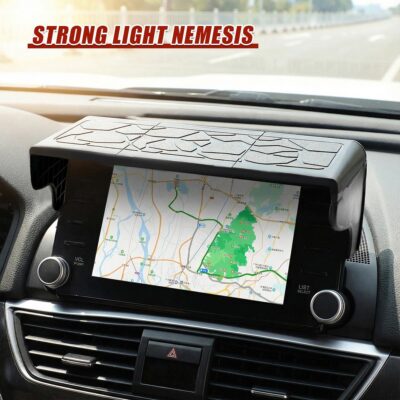 Craedli Car Navigation GPS Sunshade Hood, Adjustable Car Display Screen Sun Shade Visor for Safety Driving, Universal Auto Interior Dashboard Anti-Glare Cover Shield for Cars, Trucks, SUVs(6.3-10.2IN) - Image 5