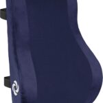 Samsonite Ergonomic Lumbar Support Pillow for Office Chair and Car Seat - Memory Foam Back Support Lumbar Pillow, Premium Cushion Chair Support for Lower Back Pain Relief and Versatile Use (Navy)
