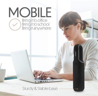 STARUMENT Portable Hand Vacuum Cleaner Handheld Cordless Cleaner for Dust Pet Hair Dirt Home Car Interior Lightweight, Easy to Use, Compact Design Battery Rechargeable with USB-C Cable - Black - Image 6