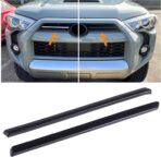 JDMCAR Front Center Grille Insert Cover Trim Compatible with 2024 2023 2022 2021 2020 Toyota 4Runner Accessories ABS Middle Grille Insert Cover Strips (Matte Black)