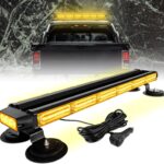 ASPL 26inch 126 LED Rooftop Emergency Strobe Lights Bar Double Side Flashing Safety Warning Traffic Advisor Light Bar Hazard Snow Plow Light for Work Trucks Vehicles Construction Tow Pickup(Amber)