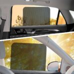 4PCS Car Side Window Sunshade, Car Window Shades, Block UV Rays Privacy Protector Auto Static Cling Film Sticker, Auto Accessories Washable Reusable Sun Shield Sticker for Most Vehicles - Image 6