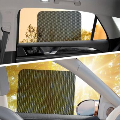 4PCS Car Side Window Sunshade, Car Window Shades, Block UV Rays Privacy Protector Auto Static Cling Film Sticker, Auto Accessories Washable Reusable Sun Shield Sticker for Most Vehicles - Image 6