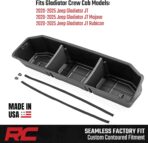 Rough Country Under Seat Storage for Jeep Gladiator JT (2021-2025) - Custom-Fit Rear Underseat Tray Organizer, Secure Hidden Storage Box for Tools & Gear - Image 7