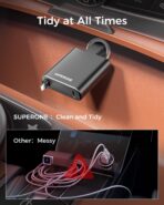 [Ultra Compact] SUPERONE iPhone Retractable Car Charger, Smaller Size Fast Car Charger Adapter with Retractable Apple Cable, Car Chargers for Apple iPhone 14 13 12 11 Pro/XS/XR/Mini/X/iPad/AirPods - Image 5