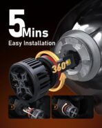 HIKARI WINGS 2026 40000LM H11/H8/H9 LED Bulbs, 45W Upgraded Core Chips, High Lumens Kit, 6000k Cool White, IP68 Waterproof, H16 Foglight - Image 5