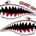 IMPERIAL VIBES – Warhawk Shark Sticker – Vinyl Sticker for Car, Truck, and Van – Indoor and Outdoor Use for Laptop – Waterproof Decal for Watercooler and Water Bottle – Removable Window Decal - Imp 89