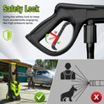 Pressure Washer, Power Washer with 4 Quick Connect Nozzles 1 Foam Cannon, High Pressure Cleaning Machine for Cars/Fences/Driveways/Patios/Farms/Home Cleaning - Image 5