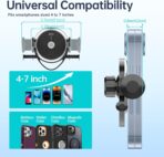 Dashboard Car Phone Holder, Universal 360° Rotation Dash Phone Mount for Car, Multifunctional Dashboard Clip Phone Bracket, Hands-Free Cell Phone Holder Stand Compatible with iPhone & Android (Black) - Image 5