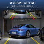 4K Rear View Mirror Camera, 12'' Mirror Dash Cam, 4K/2.5K Backup Camera for Car, WiFi/GPS Dash Cam Front and Rear with 32GB Card, APP, Voice Control, WDR Night Vision, Reverse Assist (Black) - Image 5