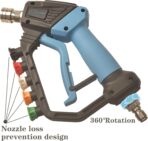GDHXW 5000 PSI High Power Pressure Washer Gun with Swivel,with Foam Cannon 2 Adapter 5 Pressure Washer Nozzles - Image 3
