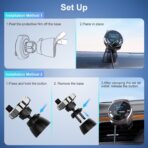 Bluetooth Aux Adapter for Car, Aux Bluetooth Receiver with USB Car Charger, Support Music/Hands-Free Calling/Home Stereo, Enhanced Mic/LED Display - Image 6