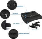 Lumbar Pillow for Chair and Car, Back Support for Office, Memory Foam Cushion with Mesh Cover - Black - Image 3