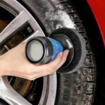 Tire Shine Applicator with 2 Detachable Foam Applicator Pads for Car Cleaning and Fine Polishing Reusable Tire Dressing Applicator for Car Truck SUV Motorcycle - Image 2