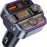 Bluetooth 5.3 FM Transmitter for Car, Dual Micphone Hands-Free Calls Wireless Radio Receiver, PD 30W & QC3.0 Fast Car Charger Adapter