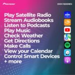 Pioneer DMH-1600NEX 6.8" Double-Din Digital Multimedia Receiver - Built in Bluetooth, Wired Apple CarPlay and Android Auto, Touchscreen, Rear Camera Input - Image 4