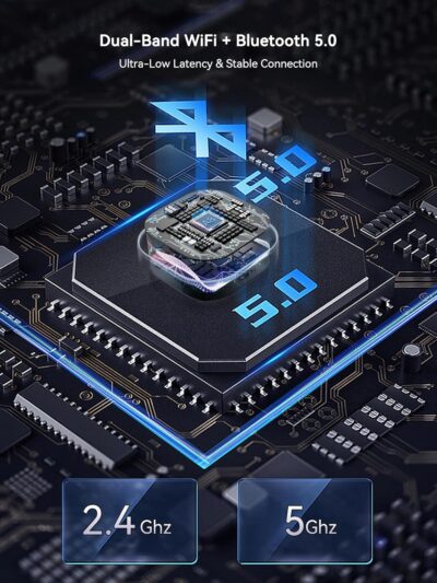 Wireless CarPlay & Android Auto Adapter, USB-A Plug-in Dongle, Converts Factory Wired CarPlay/Android Auto to Wireless (Gloss Black,USB-A) - Image 5