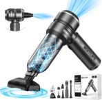 Handheld Car Vacuum Cleaner Cordless,18000PA High Power Portable Vacuum Cleaner&Air Duster,3 Gear,7 in 1 Small Vacuum Cleaner Rechargeable,Mini Hand Held Vacuum for Car Home Office Keyboard
