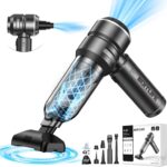 Handheld Car Vacuum Cleaner Cordless,18000PA High Power Portable Vacuum Cleaner&Air Duster,3 Gear,7 in 1 Small Vacuum Cleaner Rechargeable,Mini Hand Held Vacuum for Car Home Office Keyboard