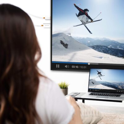 j5create ScreenCast HDMI Wireless Display Adapter Receiver - Mirror Phone, Tablet, Laptop to HDTV - Compatible with MiraCast, AirPlay, Android, Windows 10 PC, iOS, iPhone, Tablet (JVAW56) - Image 8