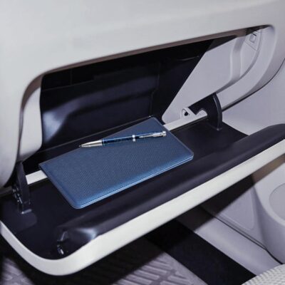 CoBak Car Registration and Insurance Holder - Vehicle Glove Box Car Organizer,Auto Truck Comparment Accessories Case with Magnetic Closure for Driver License,Cards, Carbon Blue - Image 7