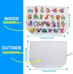 Car Window Shades for Side Windows Baby and Kids,Car Back Window Sun Shade Covers,Strong Magnetic Sunshades Curtains for Truck,27.5" x 19.5" (Animal Alphabet) - Image 2
