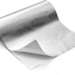 FLASLD Aluminized Heat Shield Thermal Barrier Adhesive Backed Heat Sleeve Up to 2000 Degrees Fahrenheit (12'' X 40'')