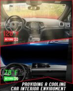 Custom Fit Windshield Sun Shade for Kia K4 2025 2026, Foldable, Easy to Install & Store, Full Coverage, 210T Reflective Fabric, Blocks 99% of UV Rays - Image 3