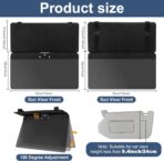 NAZZO Sun Visor Extender for Cars, Adjustable PC Sunshade Lens, Car Sun Visor Extension Blocker, Glare, UV, Stray Light, Snow Blindness Protector, Safe Driving, Universal for Car SUV, Black - Image 6