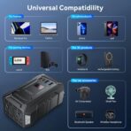 400W Car Power Inverter DC 12V to 110V AC Inverter with PD 30W/15W USB C+2*USB A Ports & 2 AC Outlets, Car Plug Adapter Outlet for Laptop/Phone/Road Trip - Image 7