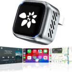 2026 Upgraded Wireless CarPlay Adapter, 2-in-1 Mini CarPlay Adapter for iPhone & Android, 3 Second Auto Stable Connection with Zero Latency, Plug & Play for 2016+ Cars with USB-A/USB-C Ports