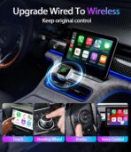 2026 Upgraded Wireless CarPlay Adapter for iPhone & Android Auto, Converts Wired to Wireless Car Play, 3-Second Auto Connect & Stable Zinc Alloy Material, Mini Plug & Play, with USB-A & Type-C - Image 3